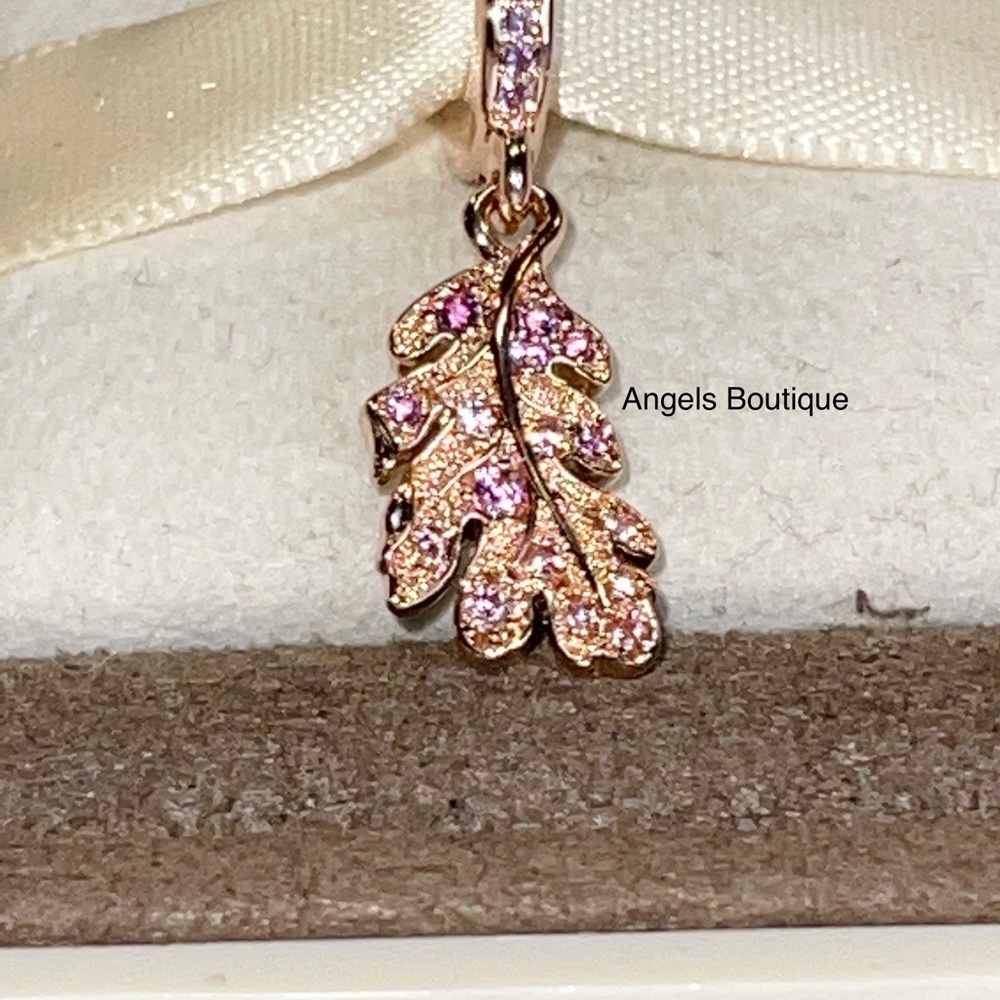 Pandora Oak Leaf Dangle Charm - image 3